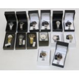 Ten mixed boxed wristwatches by Orient, three boxed Forsinning wristwatches and one other