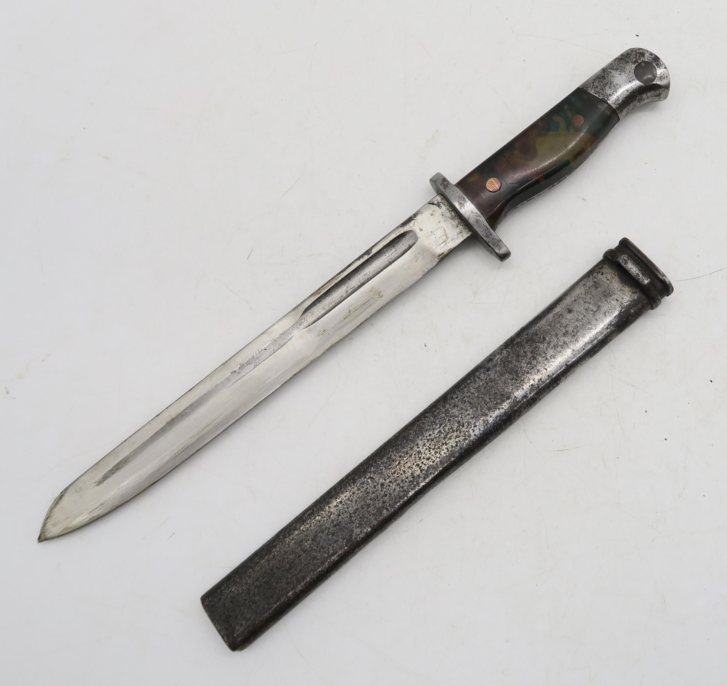 A bayonet adapted with "pin-up girl" resin handle Condition Report:Available upon request