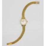 An 18ct gold ladies Omega Geneve wristwatch, weight without mechanism 20gms Condition Report: