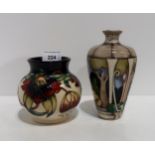 A Limited Edition Moorcroft vase decorated with a landscape viewed through a pavillion, no 25/25,