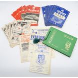 SPORTING MEMORABILIA A collection of English club football programmes dating from the late-1950s, to