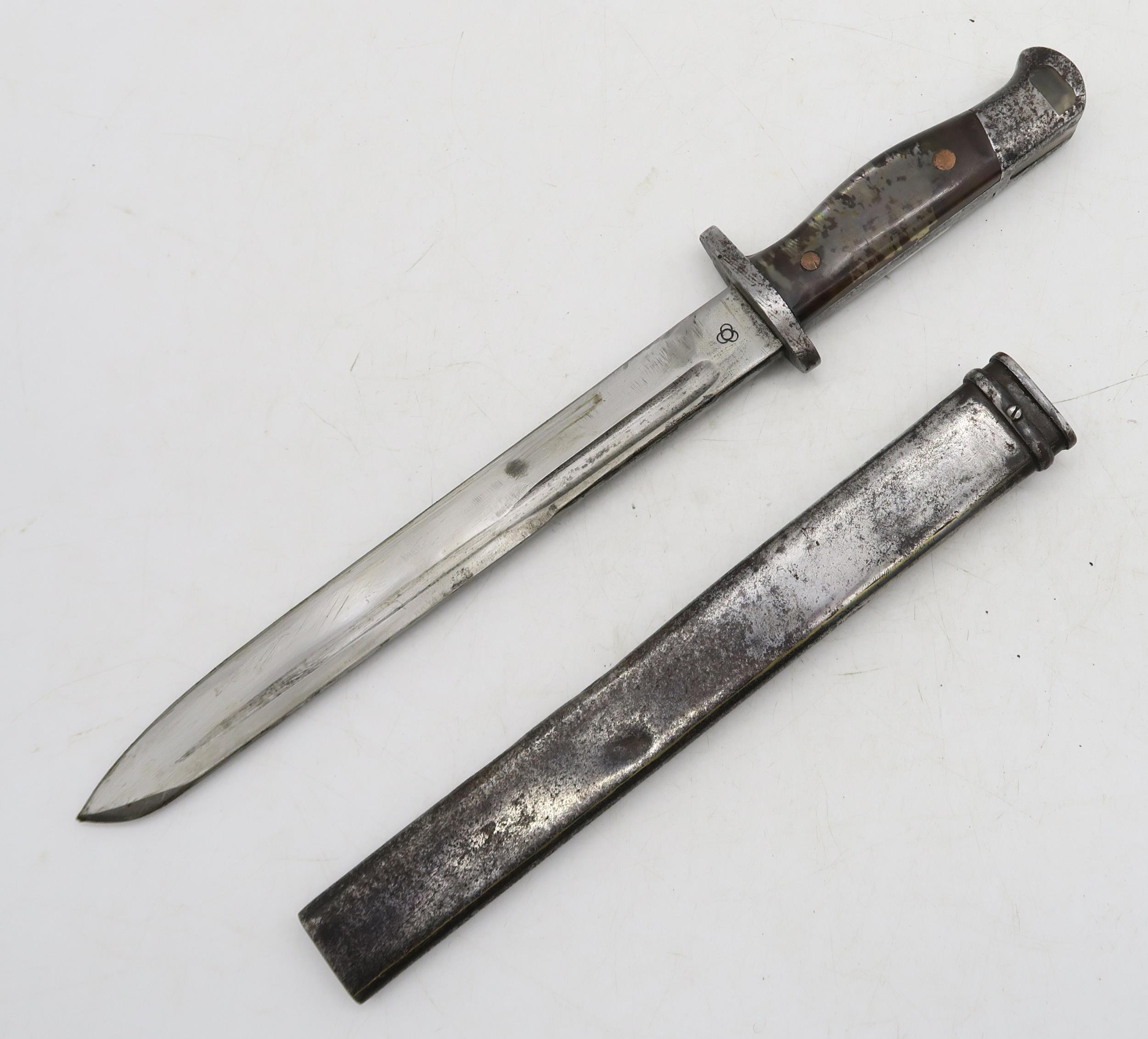 A bayonet adapted with "pin-up girl" resin handle Condition Report:Available upon request - Image 2 of 3