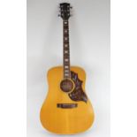 HUMMINGBIRD GIBSON INC KALAMAZOO MICHIGAN USA  CUSTOM ACOUSTIC GUITAR CIRCA 1974 block mother of