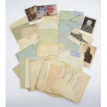 A collection of WW2 German war post, largely dated 1943, together with a quantity of framed
