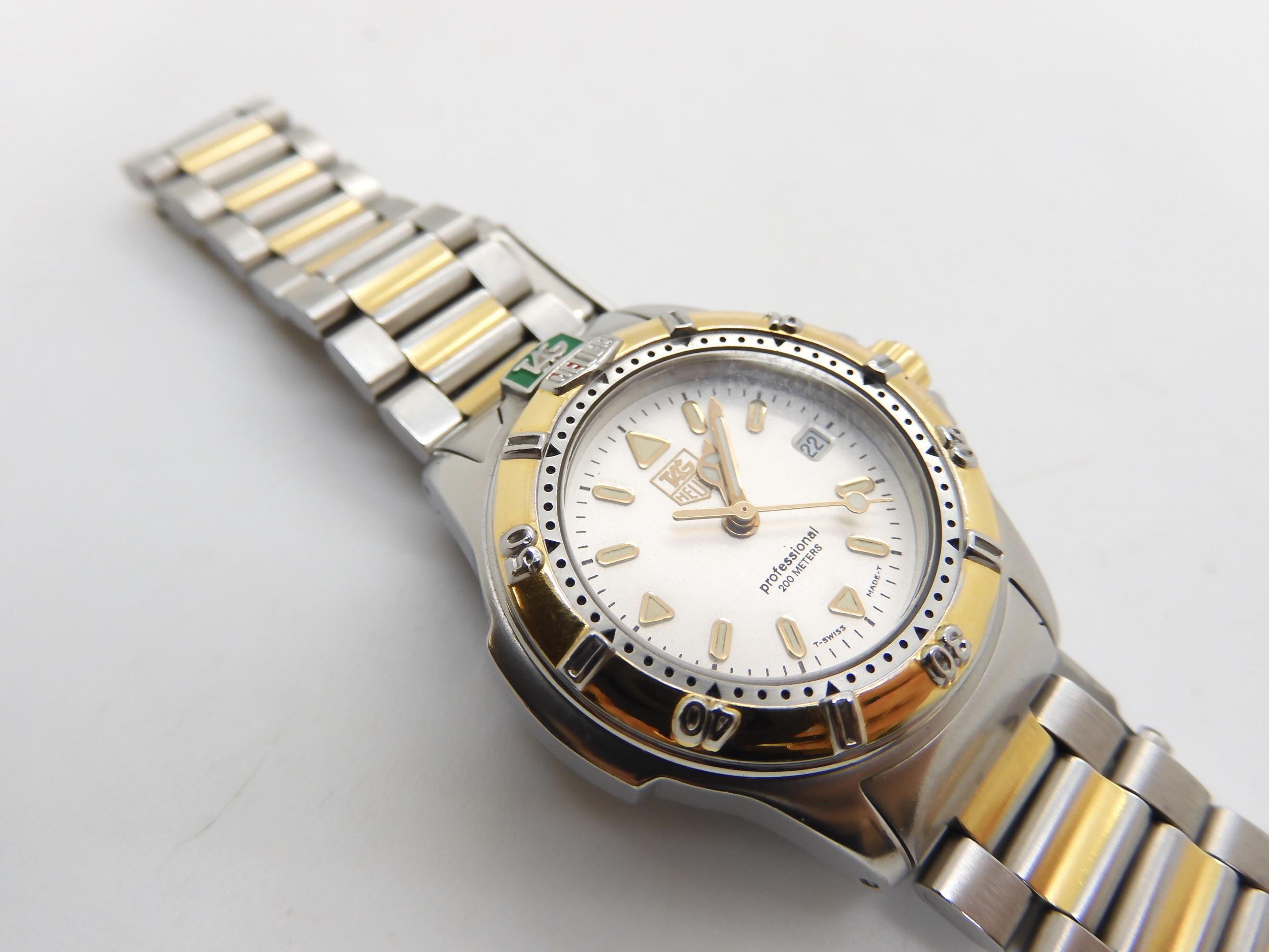 A ladies Tag Heuer Professional with original box and spare link  Condition Report:Available upon - Image 3 of 4