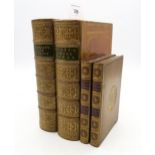 Four handsome prize bindings: Scott's Prose Works and Lockhart's Life of Scott (Adam and Charles