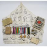 A WW2 medal group, comprising Territorial Efficiency Medal, France and Germany Star, 1939-1945 Star,