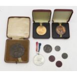 A cased bronze 1926 General Strike Service in National Emergency medal by E. Gillick,