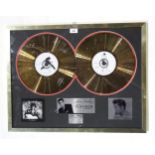 Elvis Presley: a double gold disc framed display, limited edition of 250 by the Times Collectors