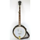 GIBSON BLACKJACK BANJO five string Gibson J.D. Crowe RB-75 Blackjack banjo serial number 75-0404-