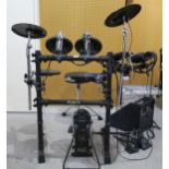 ROLAND V DRUMS SIX PIECE ELECTRONIC DRUM KIT with a TD-3 sound percussion module, KD-8 kicker pad