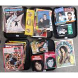A collection of pop culture magazines and annuals from the 1960's through to  the 1970's to