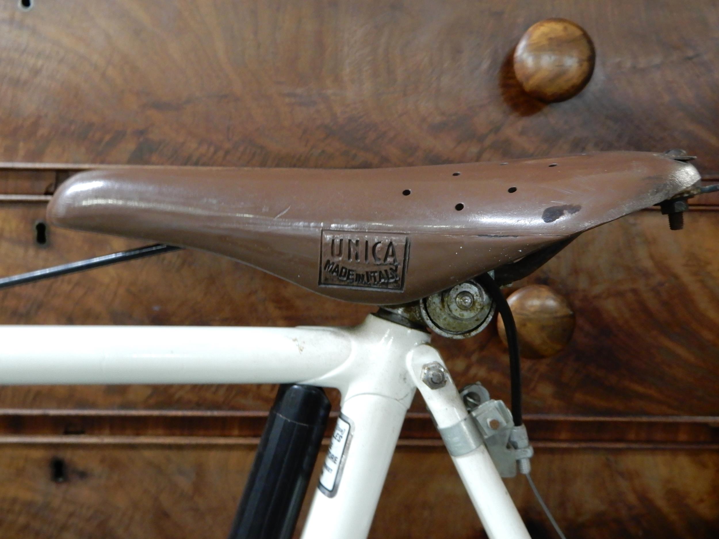 A mid 20th century Cinelli Milano racing bicycle with weinmann brakes and Unica saddle, 24 inch - Image 7 of 7