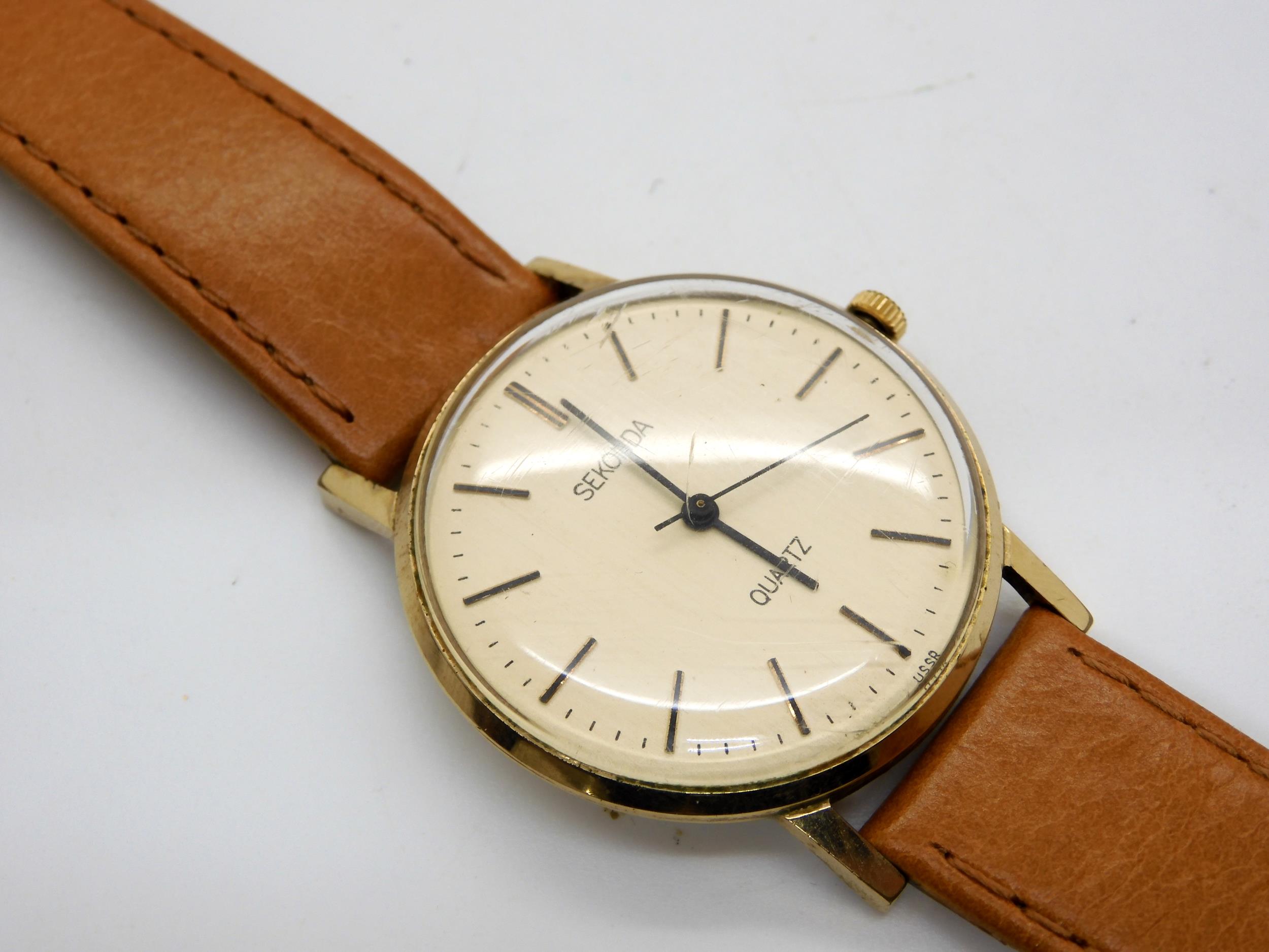 A retro Seiko Automatic Seahorse gents watch, together with a Sekonda Quartz gents watch Condition - Image 3 of 6