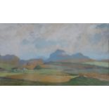 CAMPBELL MACKIE TORMORE Pastel, signed lower left, 15 x 26cm Together with another STRATHFORD UPON