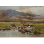 GEORGE COCKRAM (ENGLISH 1861-1950) SCOTTISH LANDSCAPE Watercolour on paper, signed lower right, 23 x