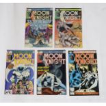 Moon Knight 1-3, 6-7,  (1980 - MARVEL - UK Price Variant) Includes the origin of Moon Knight + First