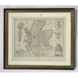 Jansson, Johannes Scotia Regnum, a detailed map of Scotland, including the Hebrides and with an