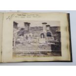 A late-Victorian/Edwardian travel photograph album, containing albumen views of largely of Italy,