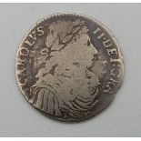 SCOTLAND CHARLES II (1649-1685) Silver merk 1673, 6.06 grams, 23mm diameter Condition Report: