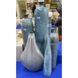 Five decorative metal vases  Condition Report:Available upon request