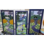 Maggie Longstaff - Three ceramic panels titled Ramblers, River 1 and River 2 Condition Report:No
