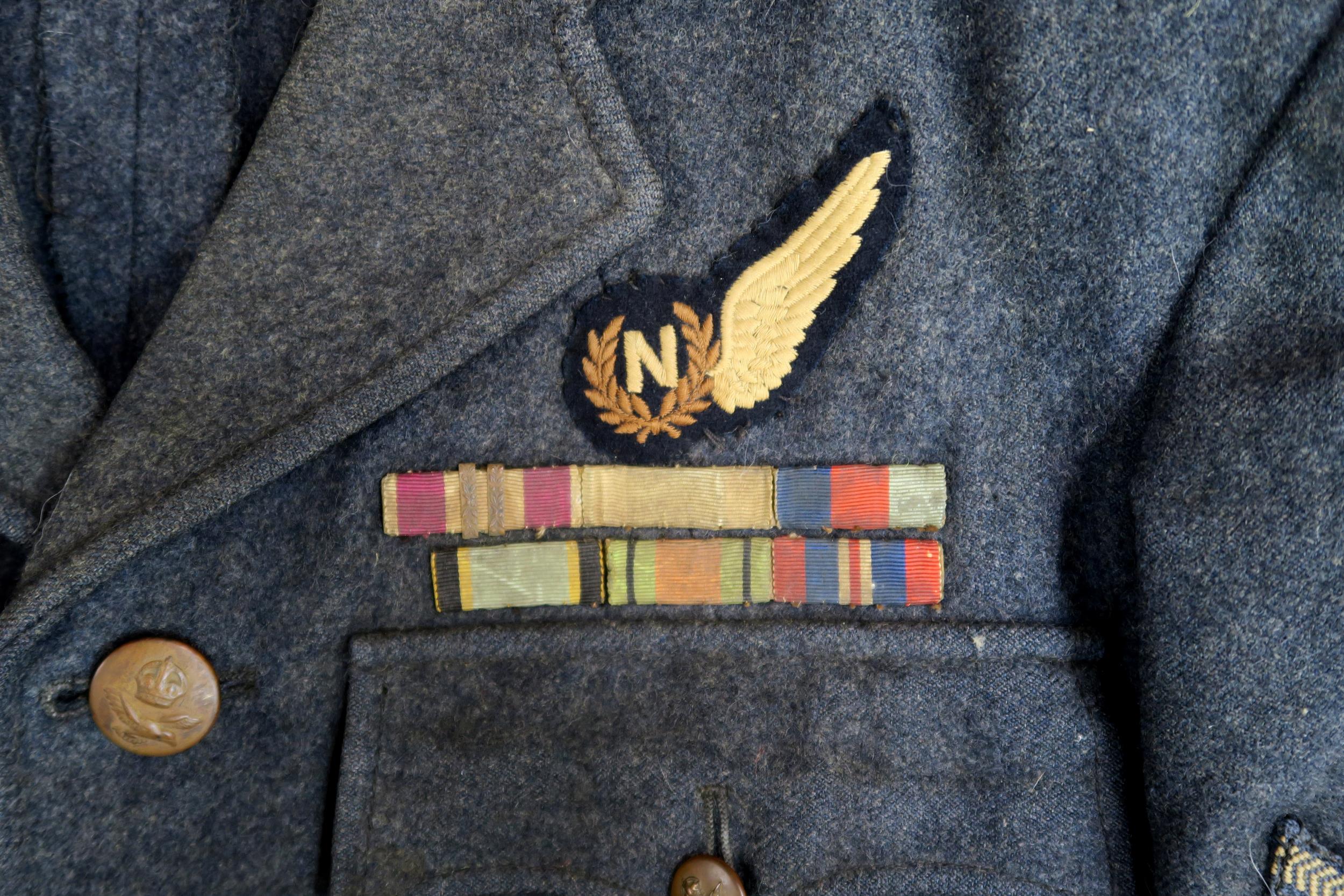 A WW2 1942-DATED POLISH RAF SERGEANT'S TUNIC Size no. 10, with embroidered "Poland" shoulder titles, - Image 2 of 9
