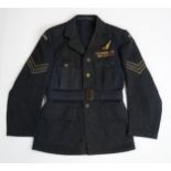 A WW2 1942-DATED POLISH RAF SERGEANT'S TUNIC Size no. 10, with embroidered "Poland" shoulder titles,