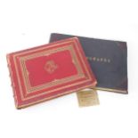 A VICTORIAN PHOTOGRAPH ALBUM OF SCOTTISH LANDSCAPE VIEWS BY GEORGE WASHINGTON WILSON With gilt-