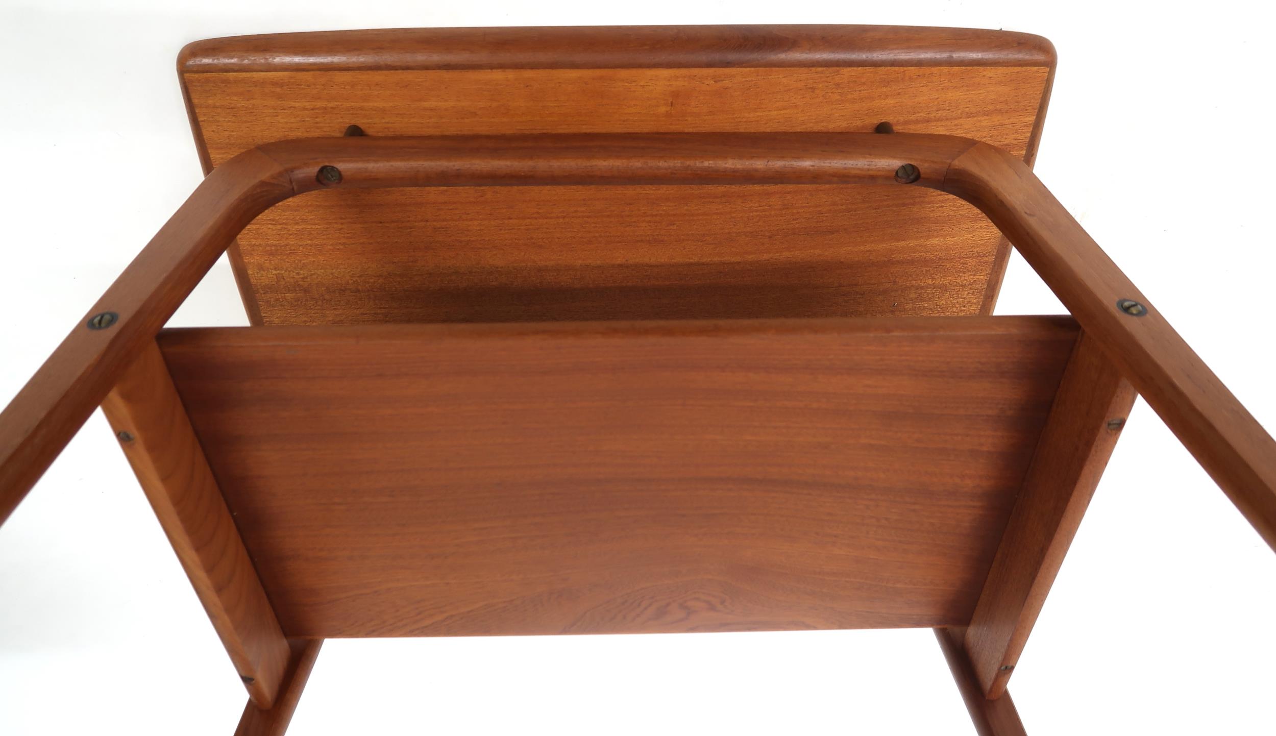 A MID 20TH CENTURY DANISH ARNE HOVMAND-OLSEN FOR MOGEN KOLD TWO TIER END TABLE rectangular top - Image 6 of 9