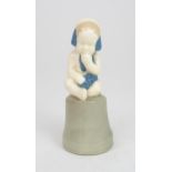 ERNEST RIEGEL (GERMAN 1871-1939) FOR WACHTERSBACHER STEINGUTFABRIK A ceramic model of a child, circa