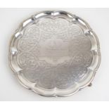 A VICTORIAN SILVER SALVER by Edward & John Barnard, London 1845, retailed by A.B Savory & Sons, of