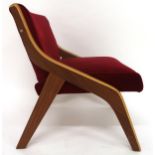 A MID 20TH CENTURY NEIL MORRIS FOR MORRIS OF GLASGOW LOUNGE CHAIR with a laminated Formosa Teak