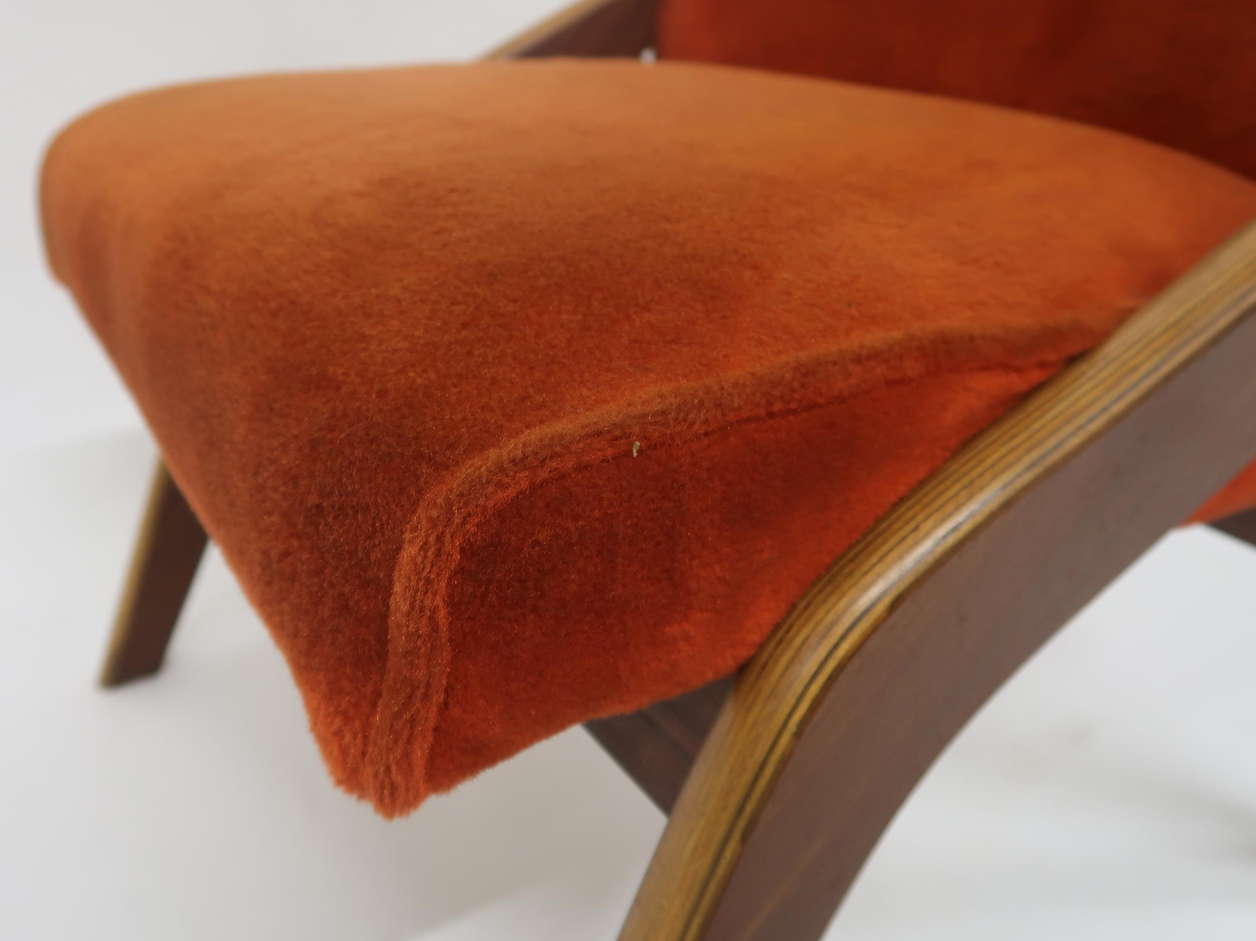 A MID 20TH CENTURY NEIL MORRIS FOR MORRIS OF GLASGOW LOUNGE CHAIR with a laminated Formosa Teak - Image 7 of 11