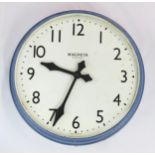 A VERY LARGE INDUSTRIAL, OR STATION,  WALL CLOCK BY MAGNETA, ELECTRIC Made in England, with powder