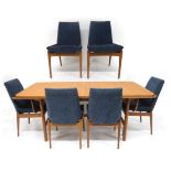 A MID 20TH CENTURY ROBERT HERITAGE FOR ARCHIE SHINE TEAK DINING SUITE