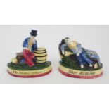 TWO RARE FIFE POTTERY FIGURES one titled The Sailors Return, 4.5cm high the other Hope Decaying (