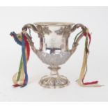 AN 1843 THAMES REGATTA SILVER ROWING CUP by Edward, Edward Junior, John & William Barnard, London