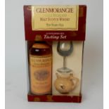 GLENMORANGIE SINGLE MALT SCOTCH WHISKY 10 YEAR OLD CONNOISSEUR'S TASTING SET with tasting glass