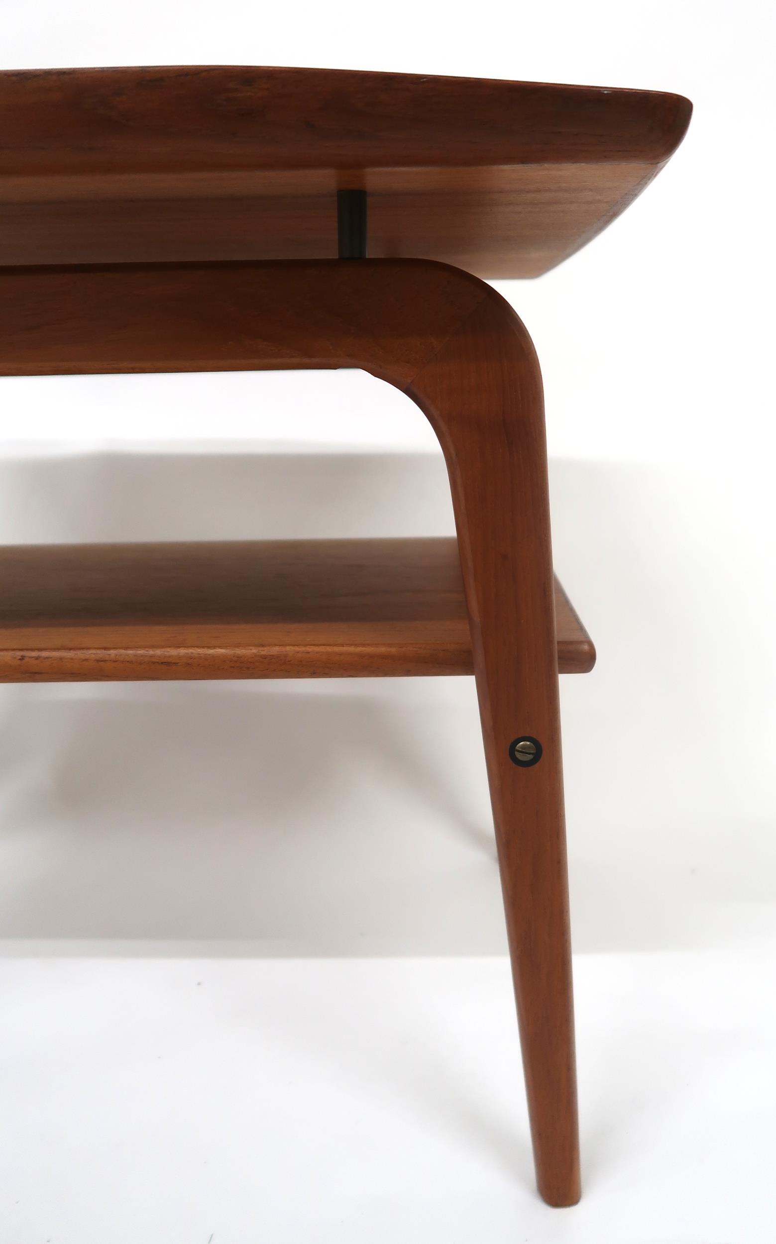 A MID 20TH CENTURY DANISH ARNE HOVMAND-OLSEN FOR MOGEN KOLD TWO TIER END TABLE rectangular top - Image 3 of 9