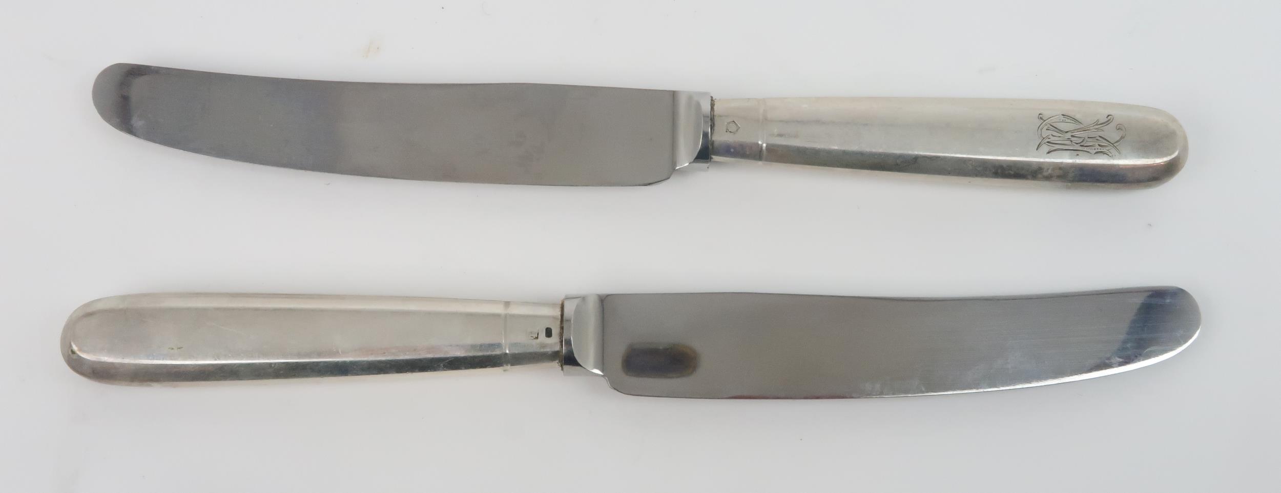 A CANTEEN OF 19TH CENTURY AUSTRIAN SILVER CUTLERY makers mark IL, with possible retailers mark for - Image 5 of 6