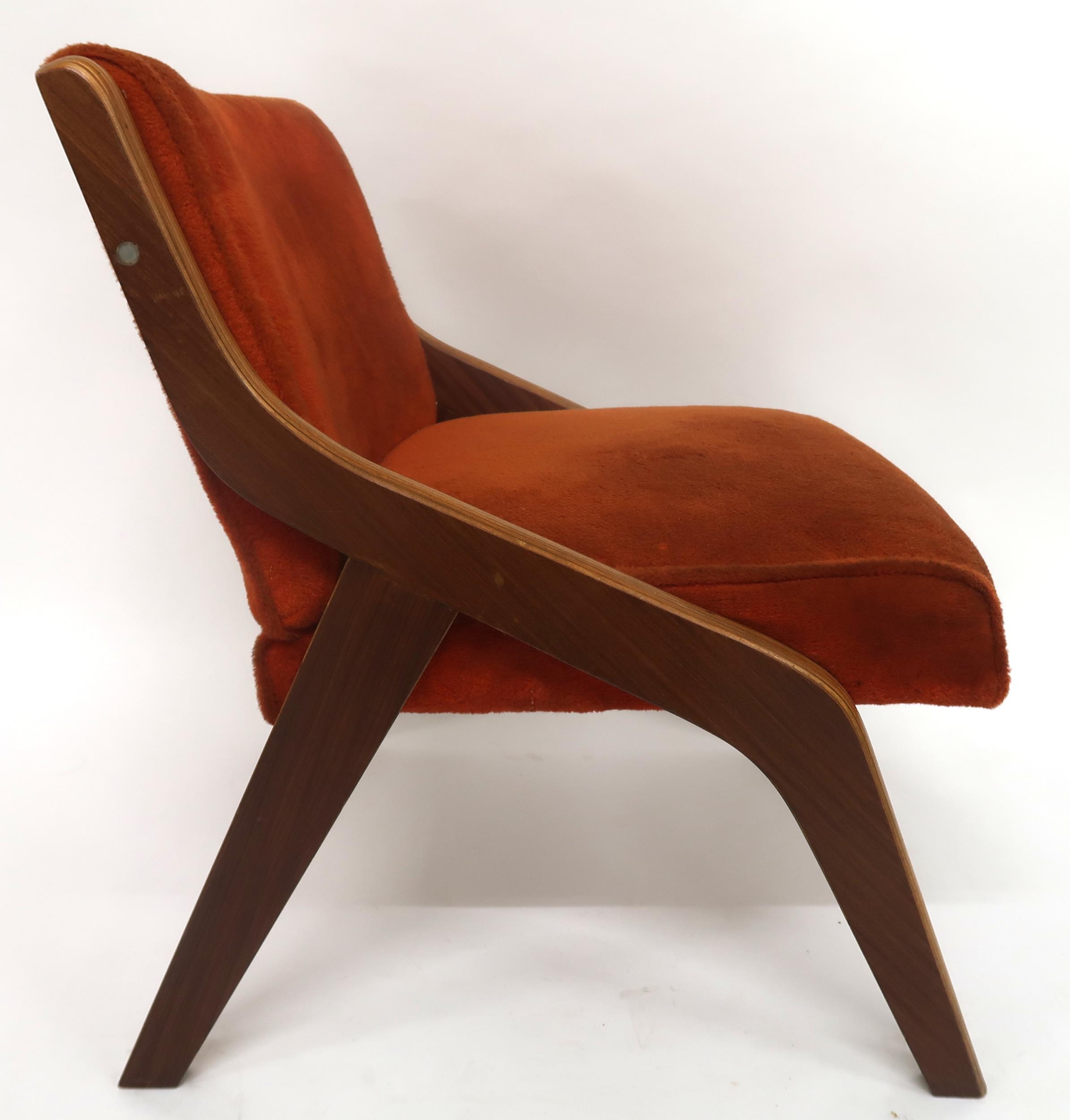 A MID 20TH CENTURY NEIL MORRIS FOR MORRIS OF GLASGOW LOUNGE CHAIR with a laminated Formosa Teak - Image 11 of 11