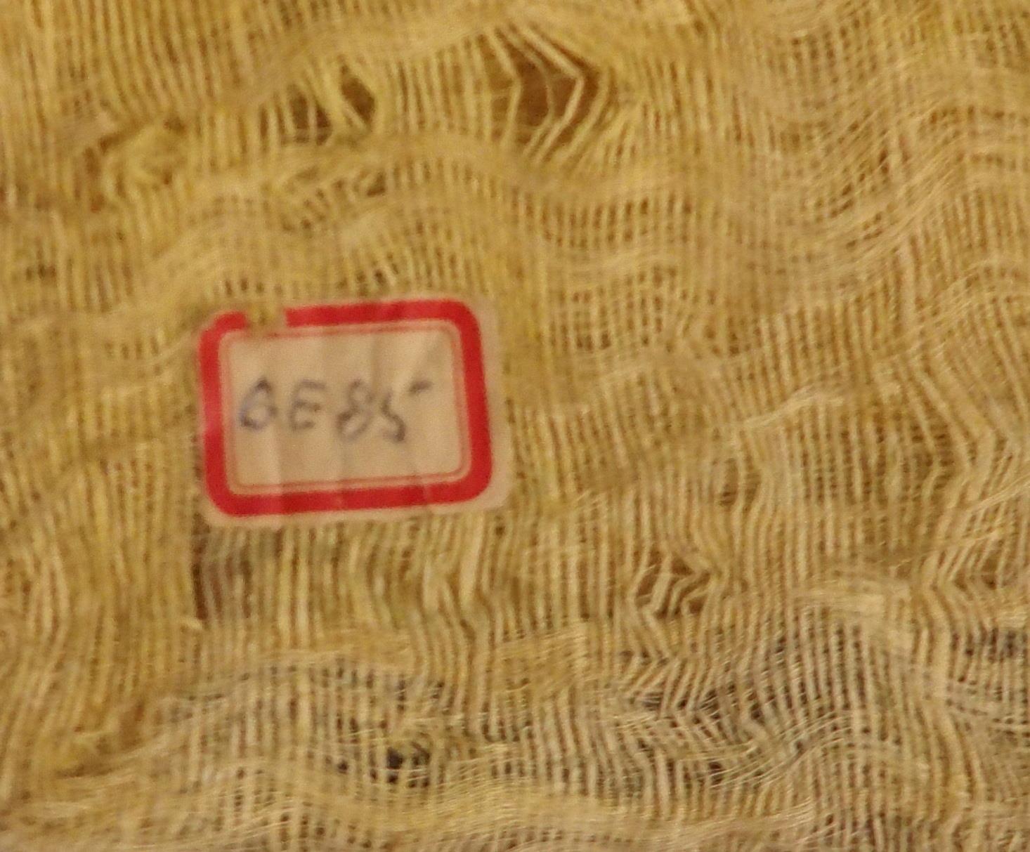 A CHINESE SILK PANEL decorated in coloured threads on a cream ground within a blue and white - Image 14 of 27