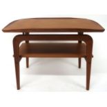 A MID 20TH CENTURY DANISH ARNE HOVMAND-OLSEN FOR MOGEN KOLD TWO TIER END TABLE rectangular top