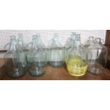 A lot of nine assorted glass carboys (9) Condition Report:Available upon request