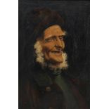 BRITISH SCHOOL Fisherman portrait head and shoulders, oil on canvas, 24 x 16cm Condition Report: