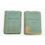 WW1 Royal Air Force (RAF/RFC) Technical Notes for Aeroplanes, Volumes A-L and M-Z, both covers