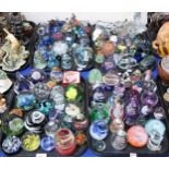 A Selkirk glass weight, a Caithness weight and assorted other glass paperweights Condition Report:No