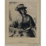 GERALD LESLIE BROCKHURST Elizabeth, signed, etching, 19 x 15cm Condition Report:Available upon