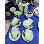 A Carlton Ware Art Deco coffee set Condition Report:Available upon request